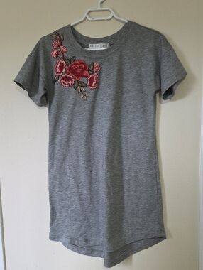 Potter's Pot Light Grey Crewneck Tee Dress